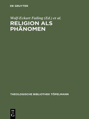 cover image of Religion als Phänomen